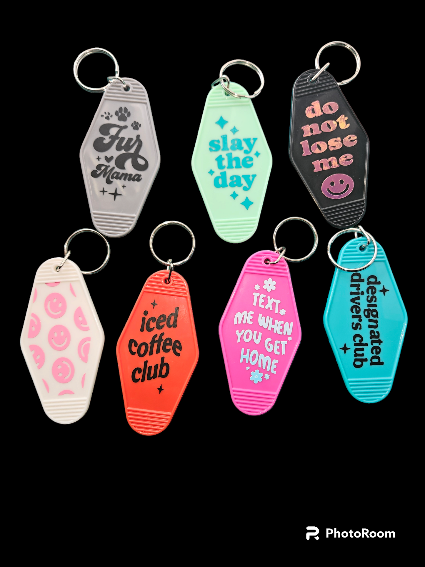 Retro Motel Keychains